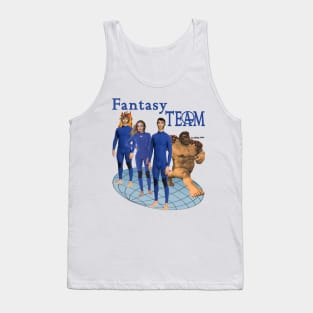 Fantasy Te4m Heroes (off brand) Parody Dollar Store Hero Team Tank Top